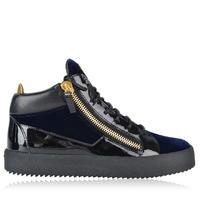 GIUSEPPE ZANOTTI May Velvet Panel High Top Trainers