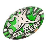 gilbert randoms pop art training rugby ball size 5 green