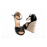 Giuseppe Zanotti - Size: 7 - Black Wedge Sandals