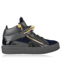 GIUSEPPE ZANOTTI Veronica Mid Top Velour Trainers