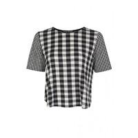 GINGHAM MIX MATCH TEE