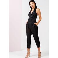 Girls On Film Tuxedo Jumpsuit in Black