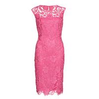 gina bacconi bouquet guipure lace shift dress