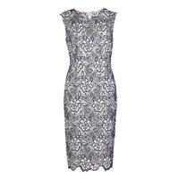 Gina Bacconi Bouquet Guipure Lace Shift Dress