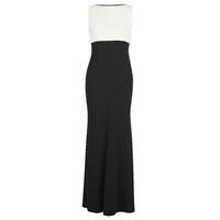 gina bacconi monochrome crepe dress and top