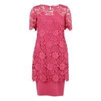Gina Bacconi Guipure Half Sleeved Top Over Dress