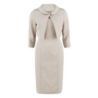 Gina Bacconi Bow Jacquard Dress and Jacket