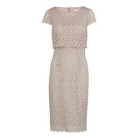 Gina Bacconi Layered Corded Disc Lace Dress