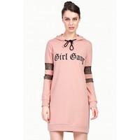 GIRL GANG AIRTEX HOODIE DRESS