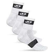 Giro White-black Comp Racer Pack Of 3 Mtb Socks