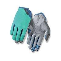 Giro La Dnd Bike Glove Grey/turquoise Size L 2017 Full Finger Bike Gloves