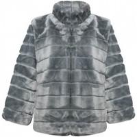 gio cellini p63 pelliccia women womens coat in grey