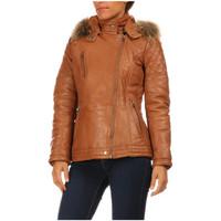 giovanni leather jacket sofia womens jacket in brown