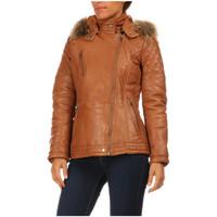 Giovanni Leather jacket SOFIA women\'s Jacket in brown