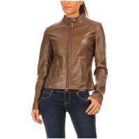 Giovanni Leather jacket ROSILA women\'s Jacket in brown