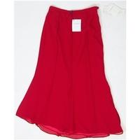 gina bacconi bnwt red long skirt size 12