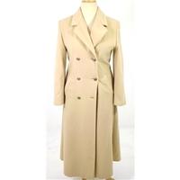 Girell, size 8 beige wool mix long coat