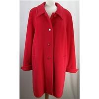 Givenchy size 16 - red - wool and mohair coat