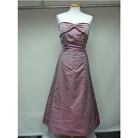 Gina Bacconi Size: M Pink/Lilac Strapless Dress