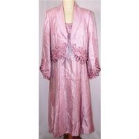Gina Bacconi size 14 pink dress suit