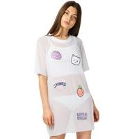 Girl Power Patches Mesh Dress - Size: L