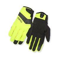 Giro Ambient Soft Shell Cycling Gloves: Highlight Yellow/blk S