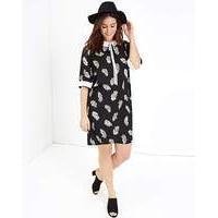 Girls On Film Feather Print Dress