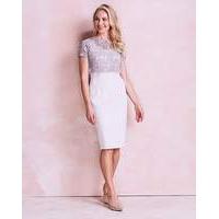 Gina Bacconi Crepe Overlay Dress