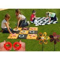 giant eva garden chess draughts set in printed box