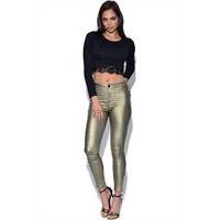 Girls On Film High Waisted Disco Trousers