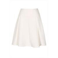 girls on film white textured mini skater skirt