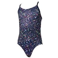 Girls Fireworks Swimsuit - Navy Sparkle