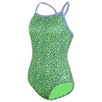 Girls Pom Pom Swimsuit - Blue