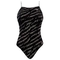 girls funnies electrify foil swimsuit black