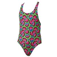 girls watermelon pacer rave back pink and green