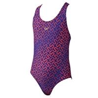 Girls Endurance 10 Monogram Allover Splashback - Blue and Red