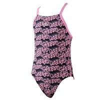 Girls Endurance 10 Allover Rippleback Print 48 - Navy and Pink