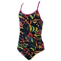 Girls Neon Web Bella Crossback - Black and Multi