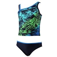 Girls Miami Tropics Tankini - Navy Multi