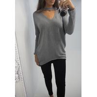 Gianna oversized choker jumper