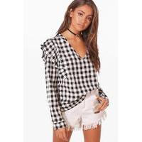 Gingham Woven Top - multi