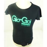 gio gio size medium 34 bust black with green decals casualfun all cott ...