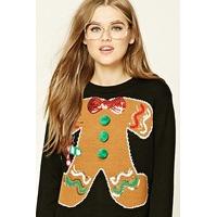 Gingerbread Pom-Pom Sweater