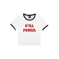 Girl Power Ringer T-Shirt - Size: Size 10-12