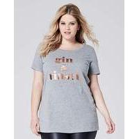 gin tinsel christmas t shirt