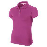 girls jersey tech polo hot pink 510498 612