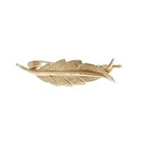 Gilt Leaf Brooch