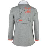 girls golf just a game polo shirt small grey