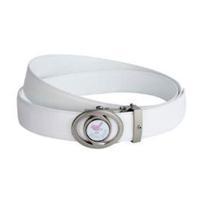 Girls Golf Adjustable Length Belt - White