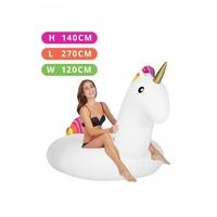 Giant 8FT Inflatable Unicorn Pool Float, Quick Inflation for Beach Holiday Leisure Active